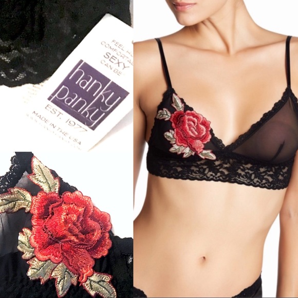 NWT Hanky Panky Glam Appliqué Festival Bralette - Picture 6 of 8